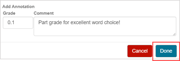 The Done button is highlighted.